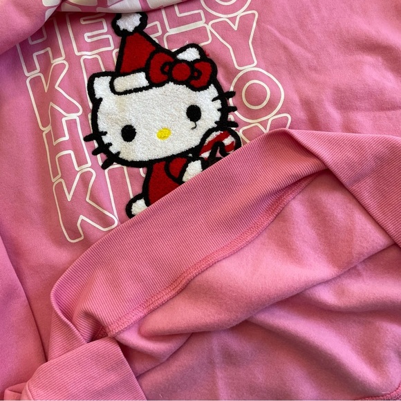 Holiday Hello Kitty Pink Sweatshirt XL - Picture 6 of 8